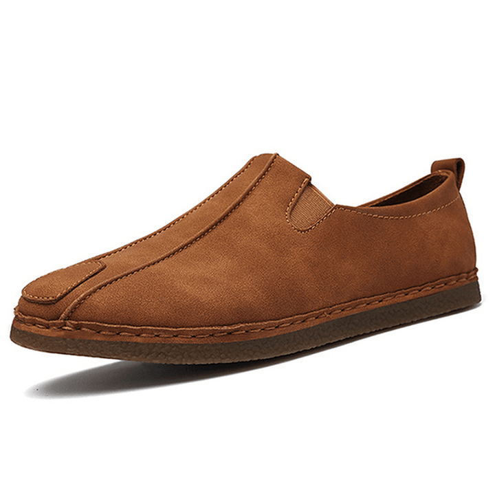 Men Comfortable Soft Sole Suede Loafers - MRSLM