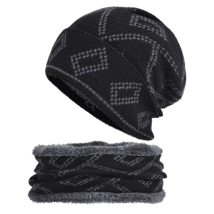 Hedging Hat with Thick Square Pattern to Keep Warm - MRSLM