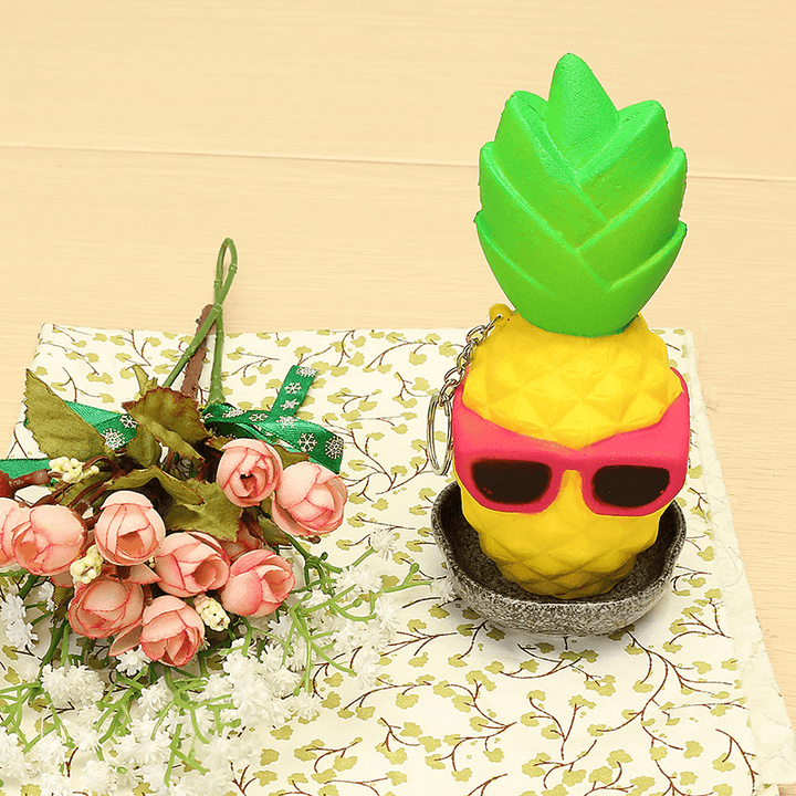 Squishy Cool Pineapple 16Cm Slow Rising Soft Squeeze Collection Gift Decor Toy - MRSLM