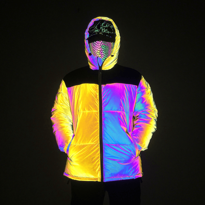 Yellow Stitching Colorful Reflective Cotton Clothing - MRSLM