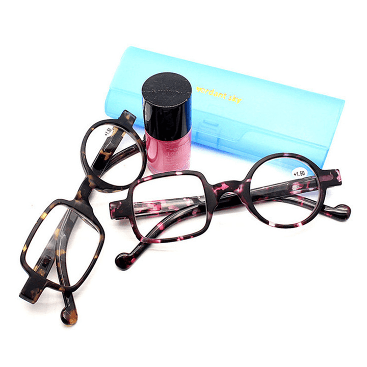 Men Women Full Frame Readers Reading Glasses Retro Ligthweight Presbyopic Glasses - MRSLM