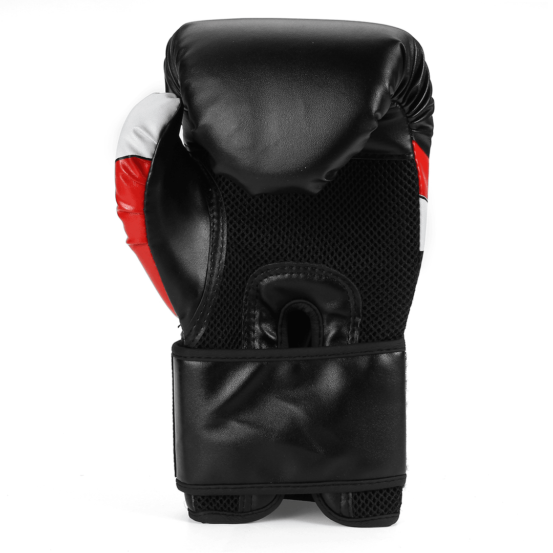 1 Pair Red/Black Adult Boxing Gloves Professional Sandbag Liner Gloves Kickboxing Gloves Men Women Boxing Training Fighting Tool - MRSLM