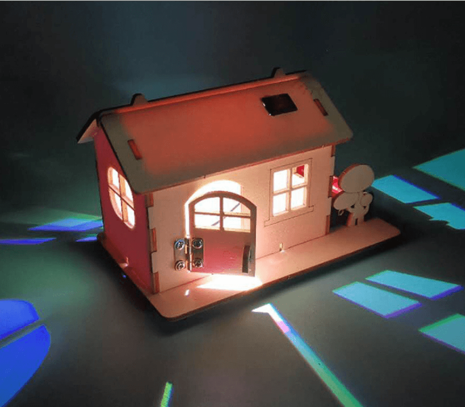 Colorful Light House Manual Diy Technology Small Production Physical Circuit Experimen - MRSLM