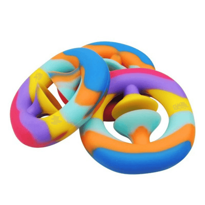 Silicone Sucker Gripper Elastic Finger Trainer Forearm Pull Push Gripping Ring Wrist Relaxation Strength Training Equipment - MRSLM