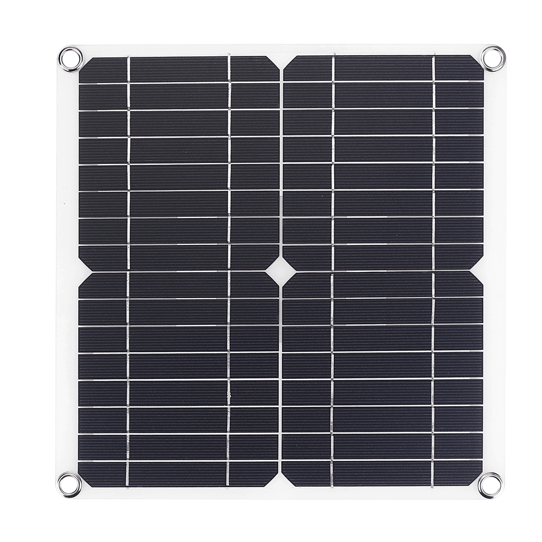 20W 5V Monocrystalline Solar Panel Mono Solar Powered Panel Waterproof Fast Charging Charger Board with Accessories - MRSLM