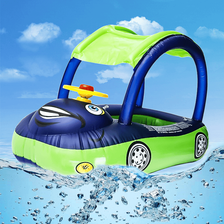 Toddler Kids Inflatable Floating Boat Baby Pool Float Swim Float Boat Summer Toys Fun for Outdoor Swimming Poolplay - MRSLM