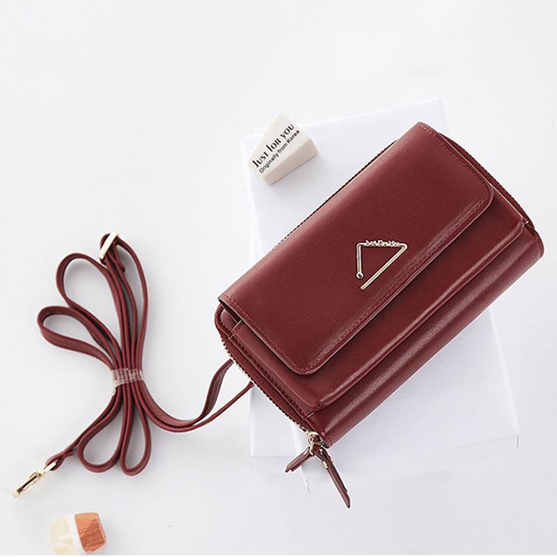 Women Faux Leather Stylish Tiny Crossbody Bag - MRSLM