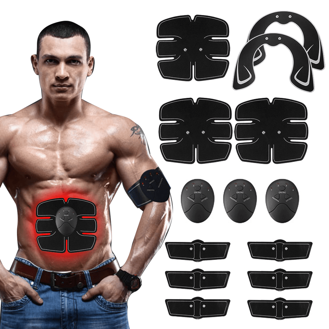 KALOAD 14Pcs Muscle Training Gear Hip Buttocks Lifting ABS Fitness Exercise Hip Trainer Stimulator - MRSLM