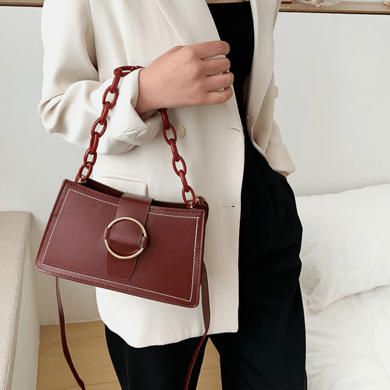 Women Fashion Shoulder Bag Crossbody Bag Handbag Chain Bag - MRSLM