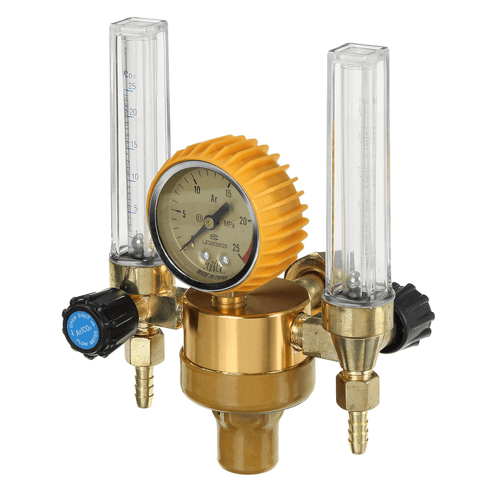 Argon Pressure Reducing Regulator Pressure Gauge 2 Tube Mig Tig Flow Meter Control Valve - MRSLM