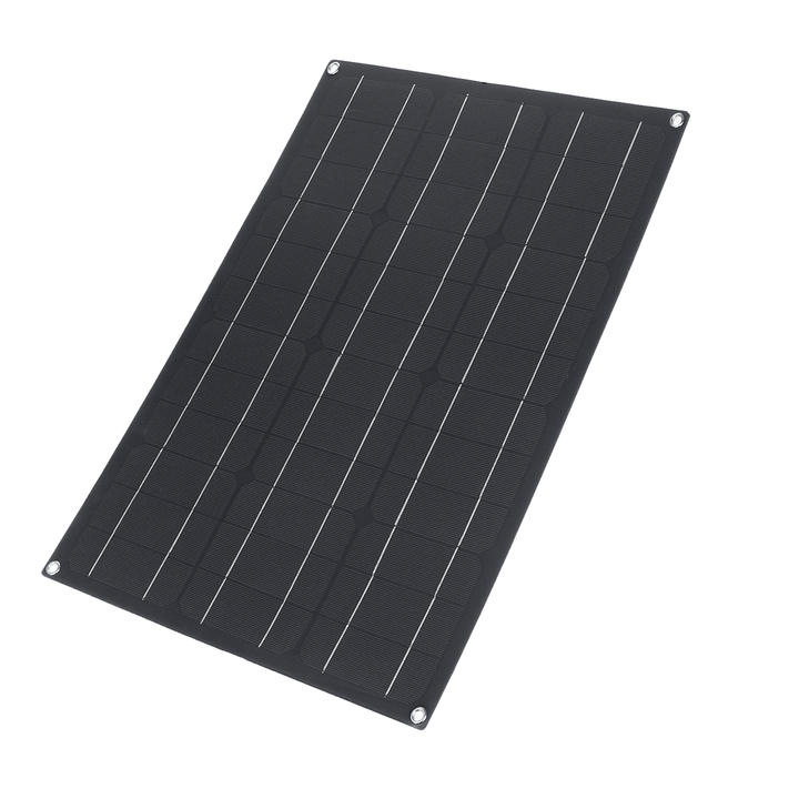 40W Solar Panel Matte Texture Car Emergency Charger with 4 Protective Corners Dual USB+DC - MRSLM