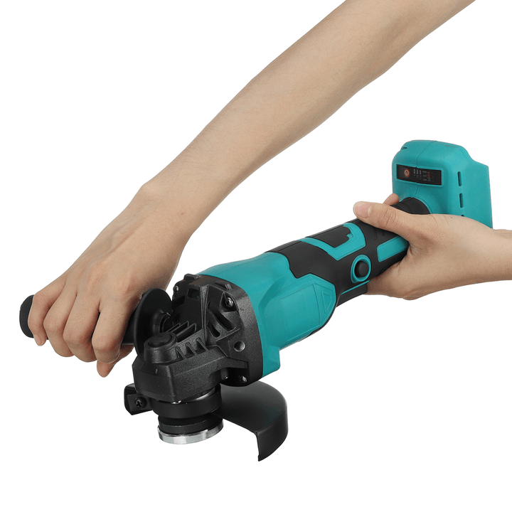 100/125Mm Brushless Cordless Electric Angle Grinder 3-Speed Cutting Polishing Tool for Makita Battery - MRSLM