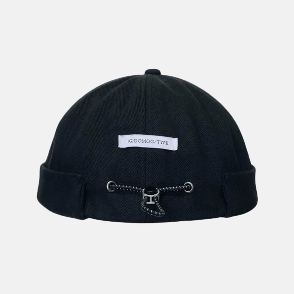 Drawstring Personality Ebony Landlord Hat - MRSLM