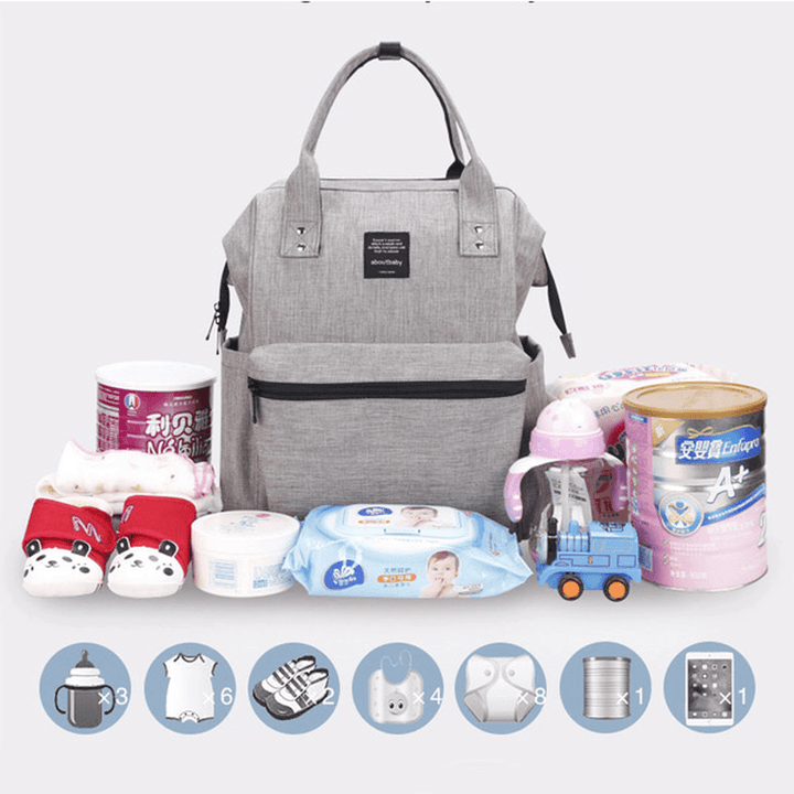 Vvcare BC-MB01 Large Capacity Diaper Nappy Mummy Bag Tote Maternity Baby Care Travel Backpack - MRSLM