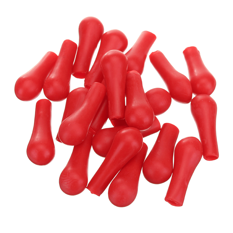 20Pcs Red Latex Rubber Cap Dropper Pipette Cap Bulbs Laboratory Supplies - MRSLM