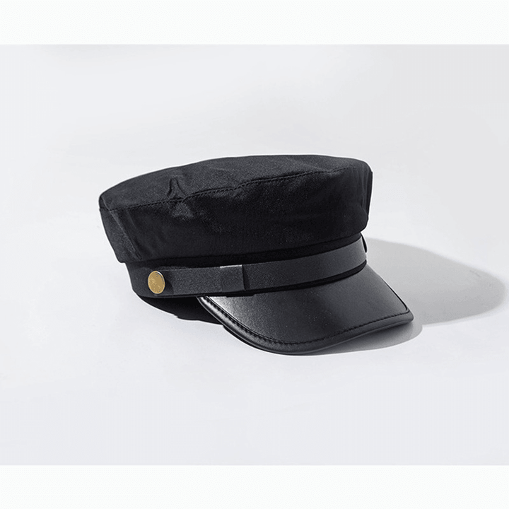 Hat Lady'S Vintage British Navy Hat with Metal Buckle - MRSLM