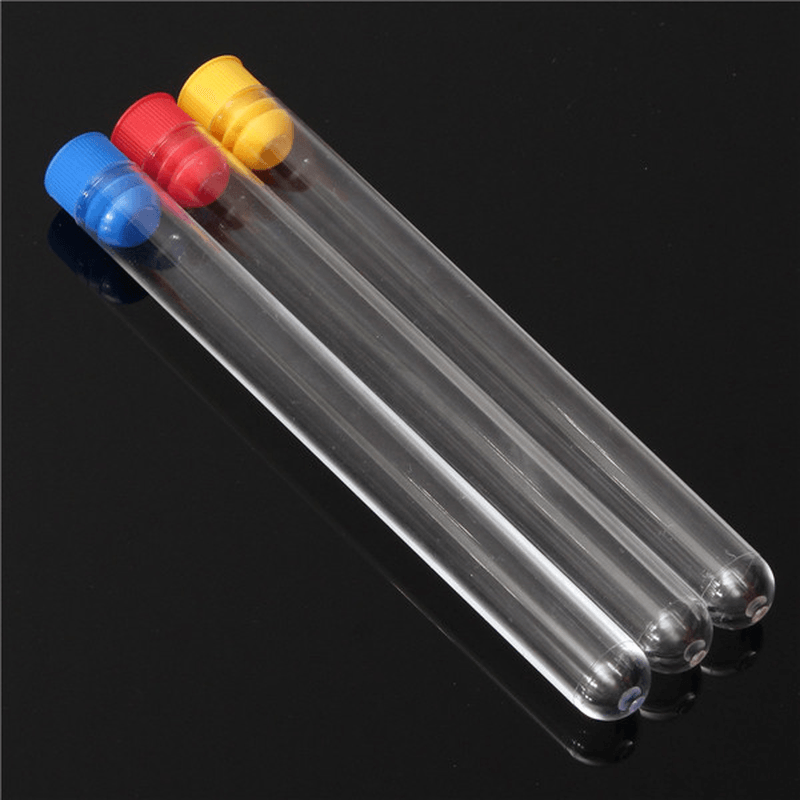 16X150Mm 20Ml Plastic Test Tube with Stopper Lab Supplies - MRSLM