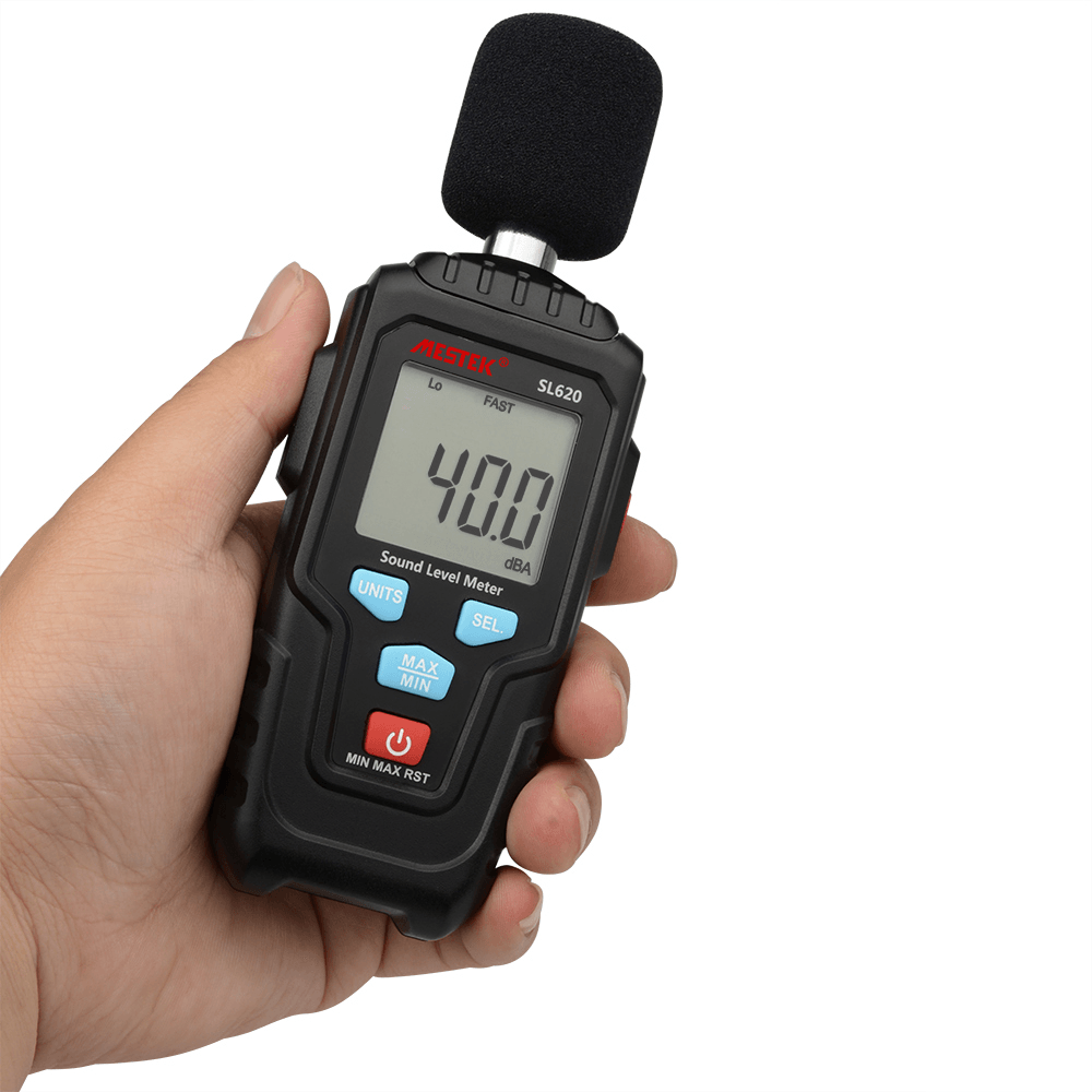 MESTEK SL620 Decibel Meter Audio Level Meter Logger 30-135Db Noise Measurement Sound Level Meter Detector Diagnostic Tool - MRSLM