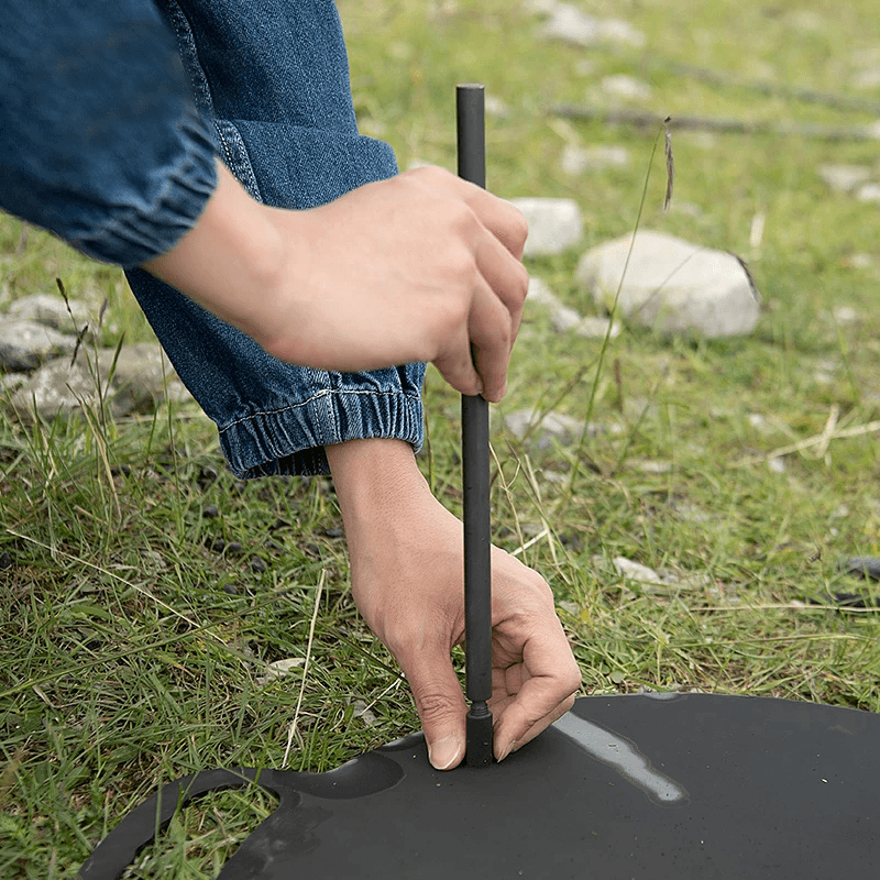 Naturehike Outdoor 5.3KG Large Baking Pan Camping Barbecue Picnic Cast Iron Cookware Frying Baking Uniform Heating Barbecue Tool - MRSLM