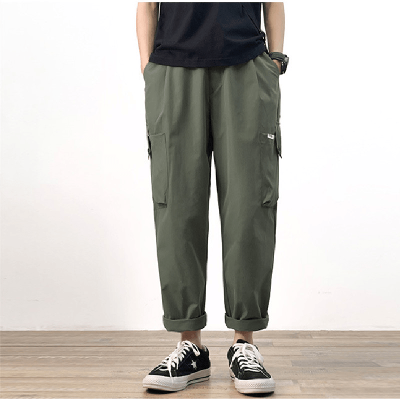 Men'S Loose Casual Thin Straight Leg Pants - MRSLM