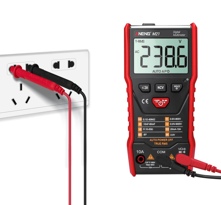 ANENG M21 Digital Multimeter 6000 Counts Backlight AC / DC Ammeter Voltmeter Ohm Portable Meter - MRSLM