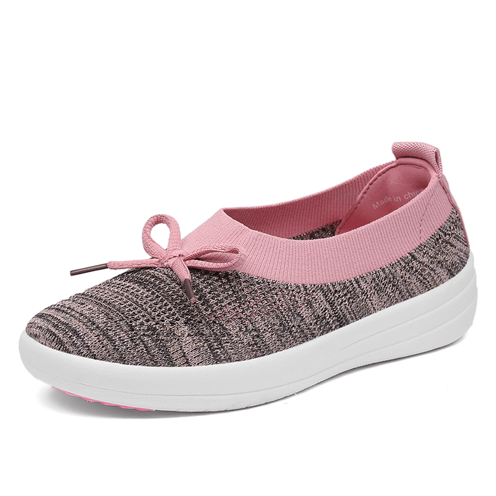 Women Breathable Knitting Outdoor Flats - MRSLM