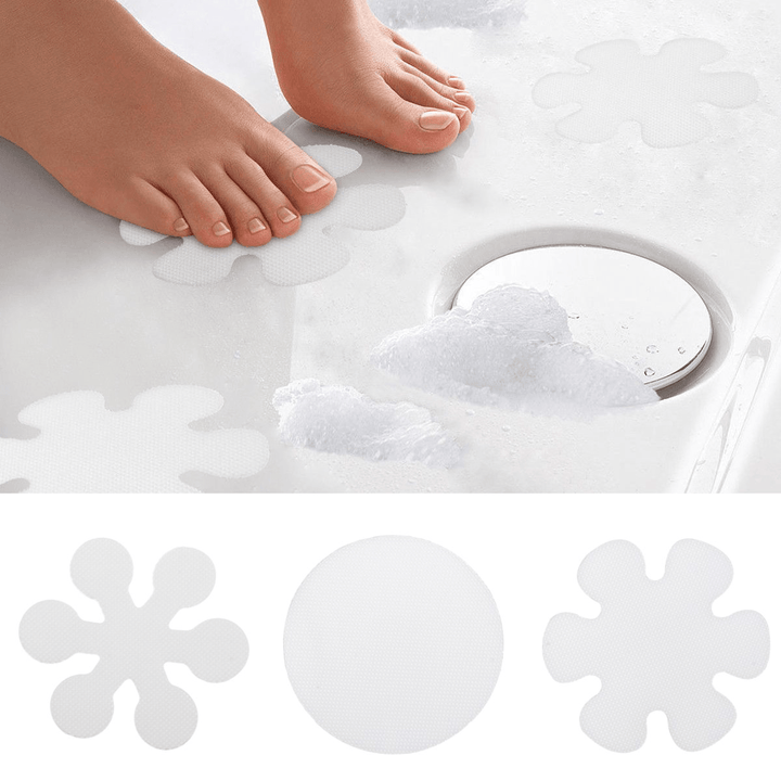 20Pcs Non-Slip Applique Stickers Bath Tub Treads anti Skid Shower Bathroom Mat Waterproof Tape - MRSLM