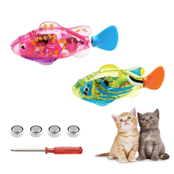 Pets Robotic Fish Activated Battery Powered Robotic Pet Toys for Fishing Tank Decorating Fish - MRSLM