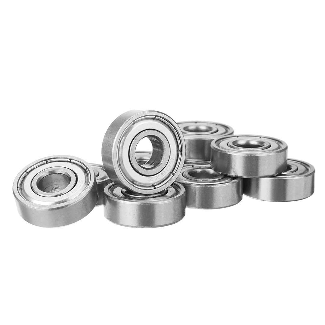 10Pcs High Carbon Steel Bearing 608ZZ Miniature Double Shielded Ball Bearing - MRSLM