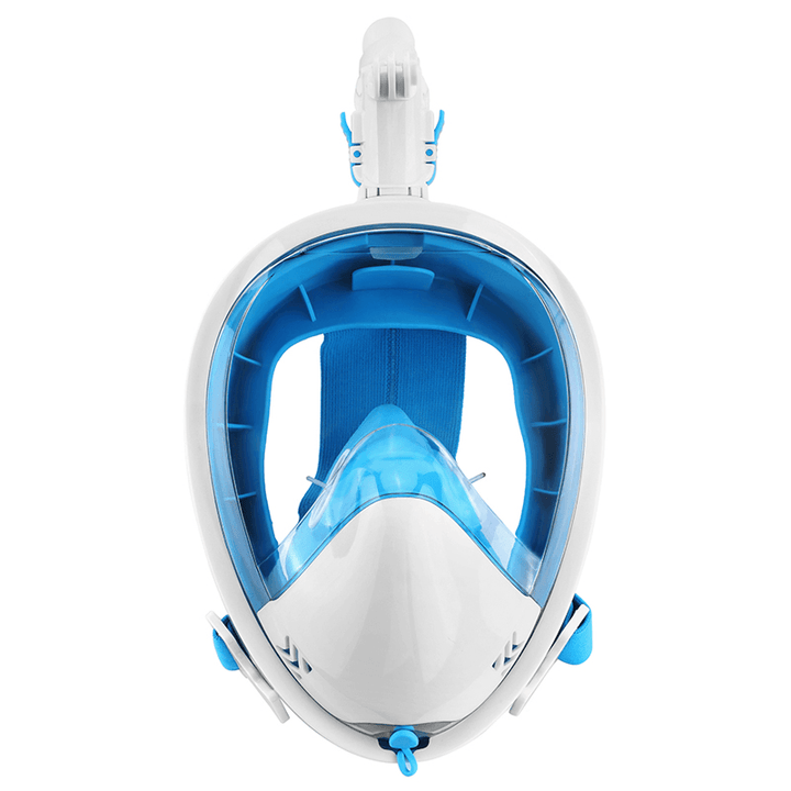 Full Dry Anti-Fog Diving Mask 360 Degree Rotatable Snorkel Diving Mask with 1 Pair Earplugs - MRSLM