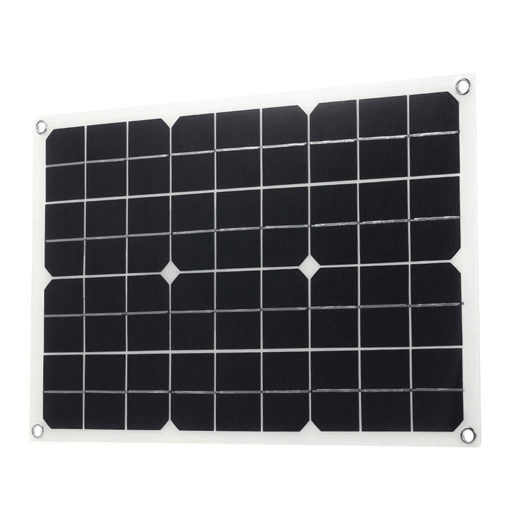 Solar Power System Set 18W Solar Panel 300W Power Inverter 30A Controller Kit Solar Panel Battery Charger - MRSLM