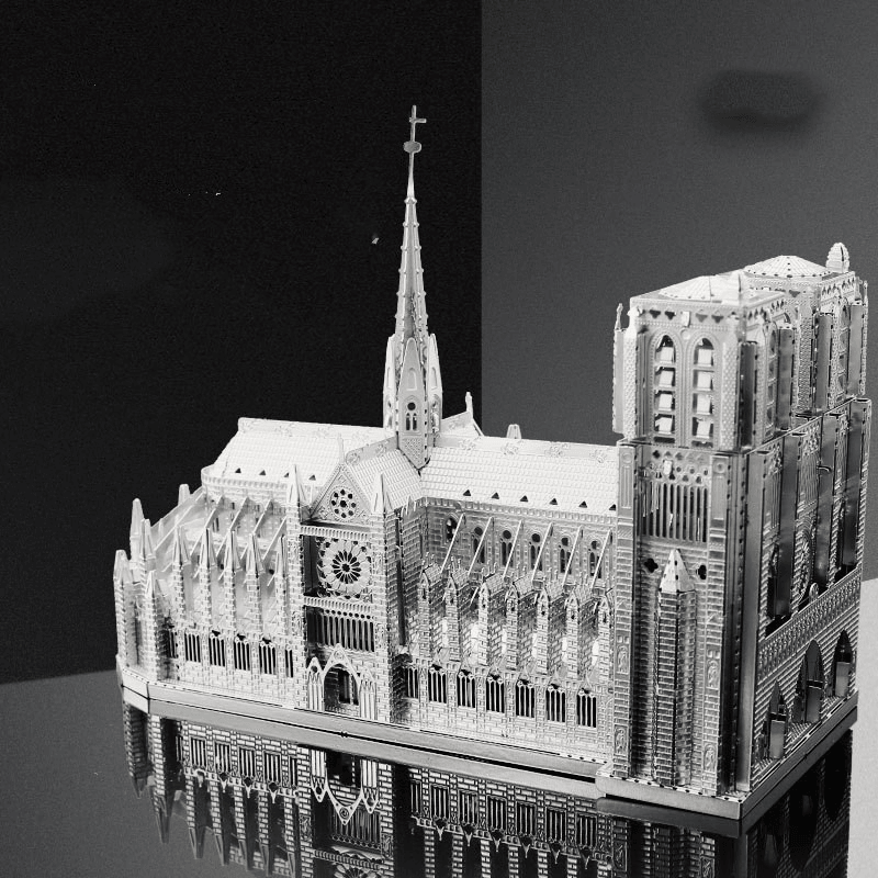 3D Metal Assembly Model Diy Puzzle Notre Dame De Paris - MRSLM