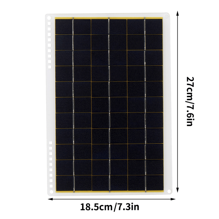 15W Solar Panel 12V Polycrystalline Solar Panel Fast Outdoor Emergency Charging - MRSLM