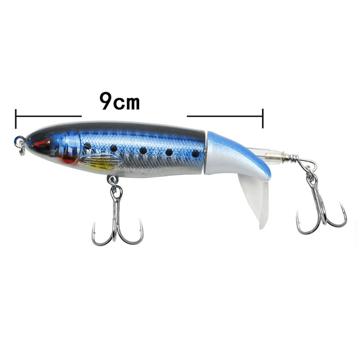 ZANLURE 5PCS 13G Floating Pencil Fishing Lures Hard Shell Plastic Fish Simulation Lures with 2 Hooks Fishing Tools - MRSLM