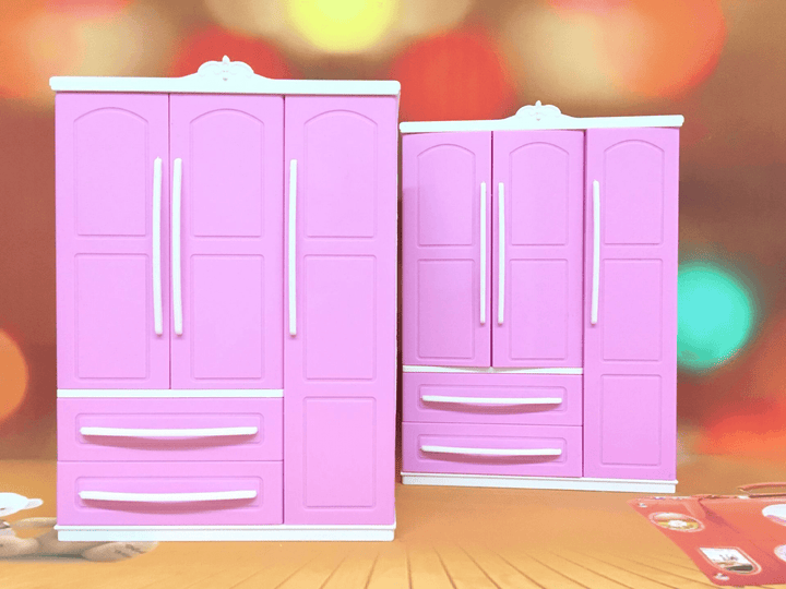 ABS Material Wardrobe, Doll Play House Wardrobe, Doll Wardrobe, - MRSLM