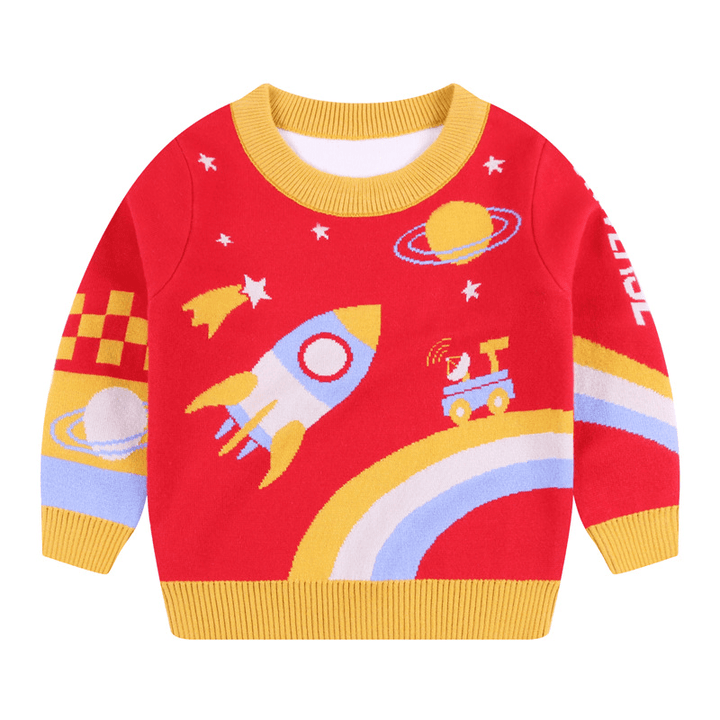 Children'S Novel Space Cotton Warm Sweater - MRSLM