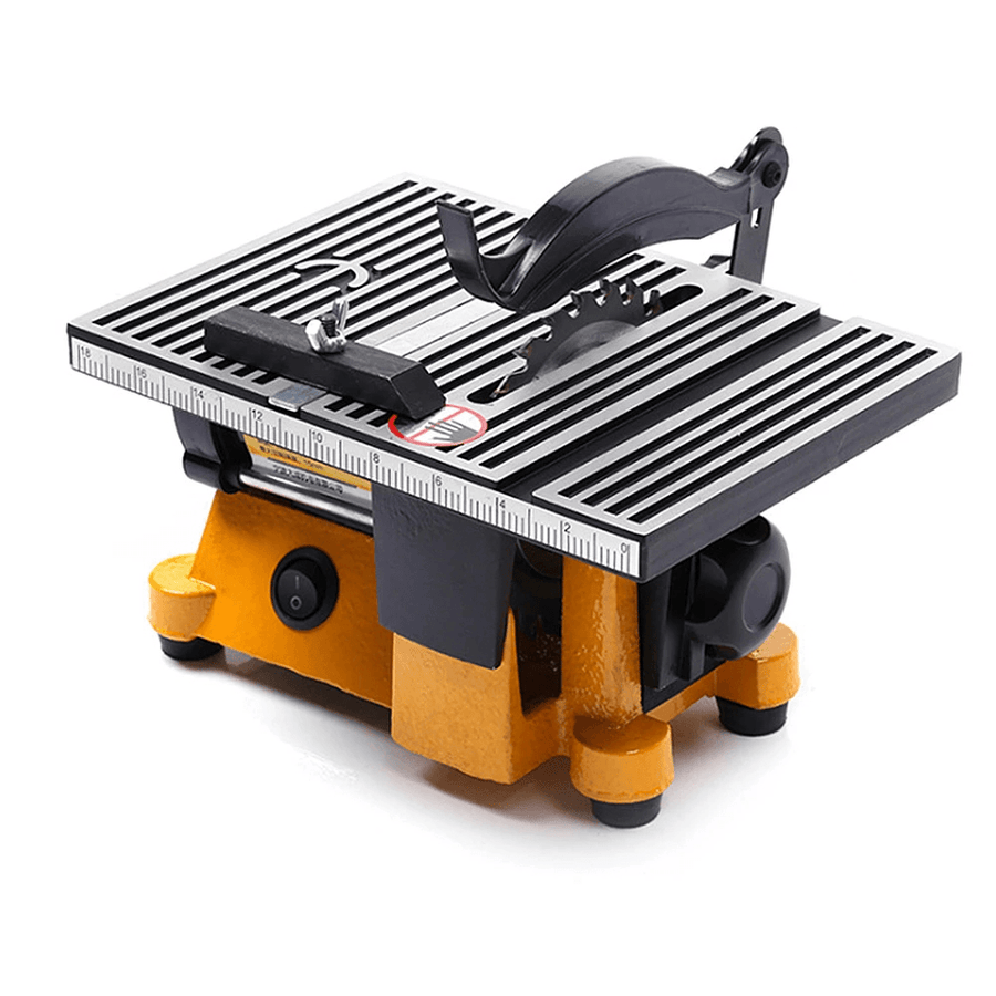 4Inch 220V Multifunction Mini Table Saw Bench Saw for Cutting Wood Copper Glass Ceramic Tile Cutter Aluminium Cutting Wood Lathe - MRSLM