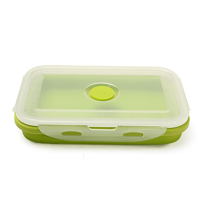 Ipree® 4 Size Collapsible Silicone Lunch Boxes Portable Food Storage Kitchen Containers - MRSLM