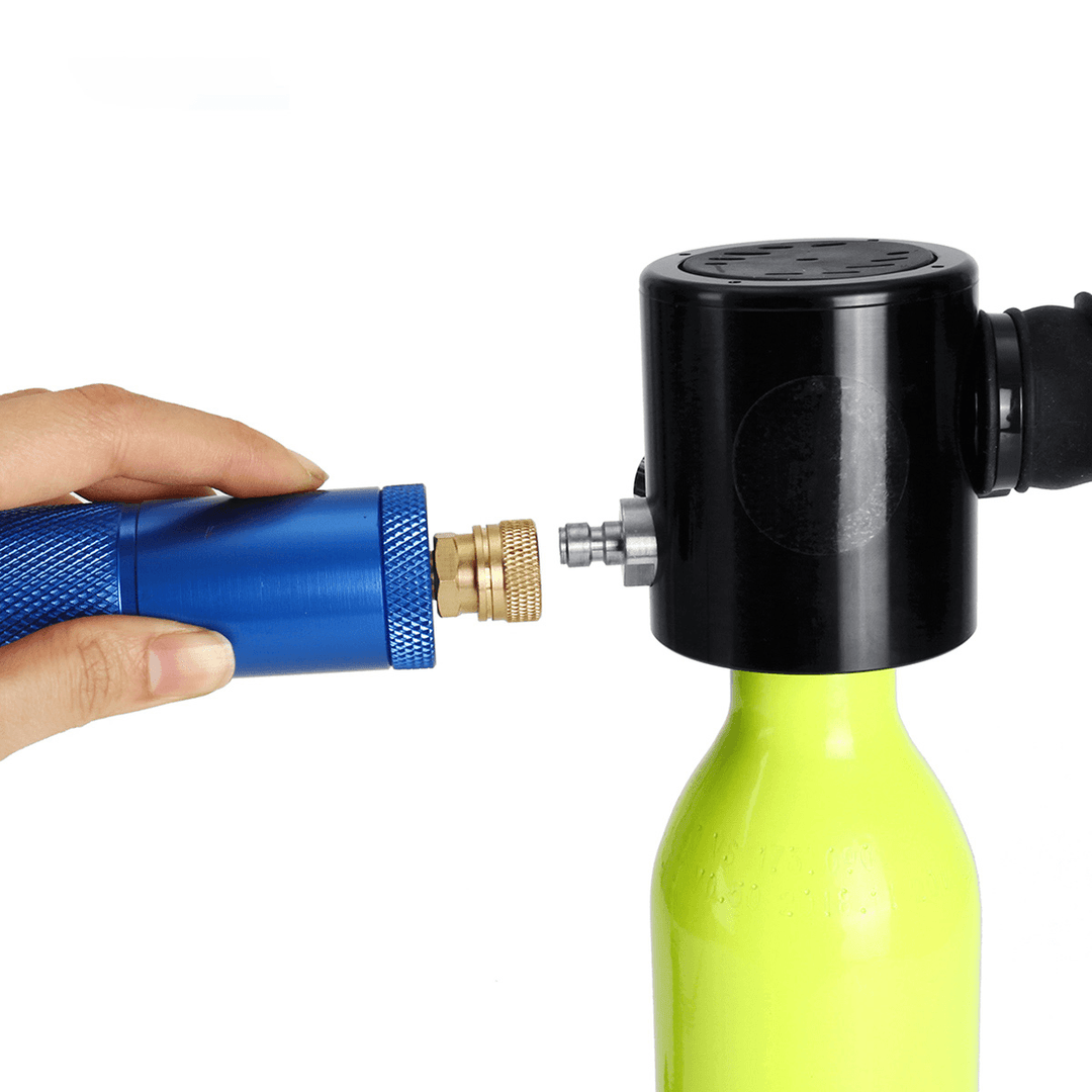 SMACO Scuba Diving Reserve Air Tank Set Hand Pump Oxygen Tank Cylinder Mini Operated Pump - MRSLM