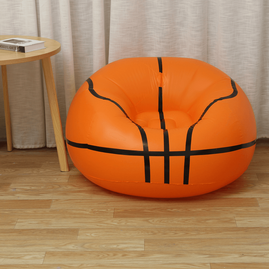 Comfortable Lazy Sofas Basketball Football Inflatable Sofa Chair Gaming Lounger Bean Bag Home Travel Tatami Living Room - MRSLM