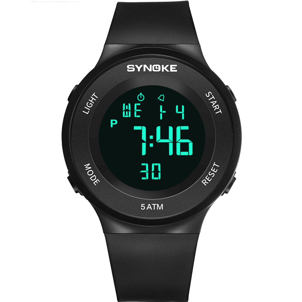 SYNOKE 9199 Fashion Student Watch 5ATM Waterproof Luminous Display Multi-Function Sport Digital Watch - MRSLM