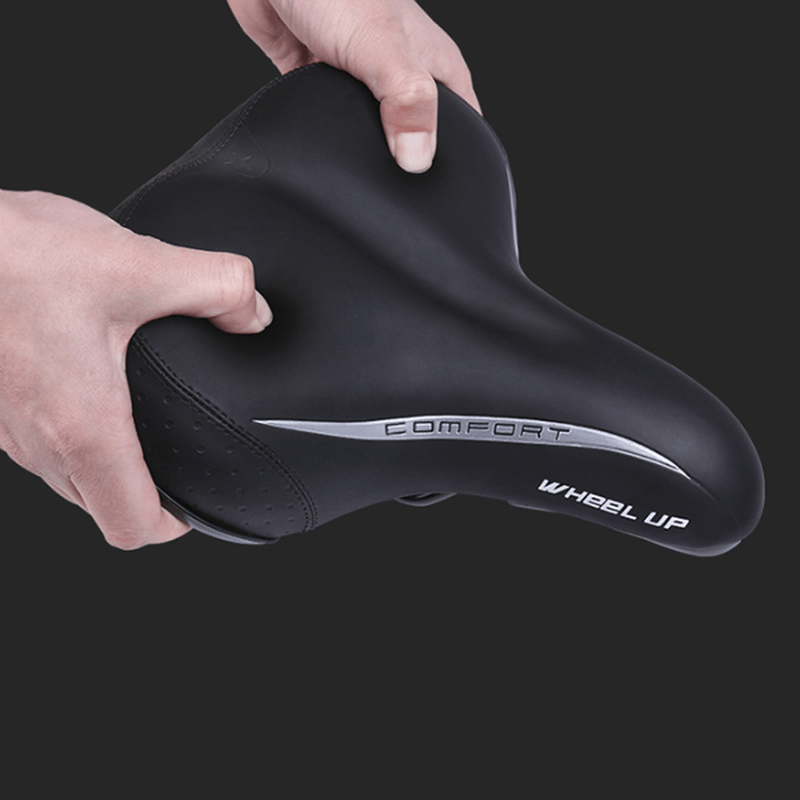 WHEEL up MTB Bike Seat Cushion Breathable Comfort Soft Bike Saddle Gel Leather Pad - MRSLM