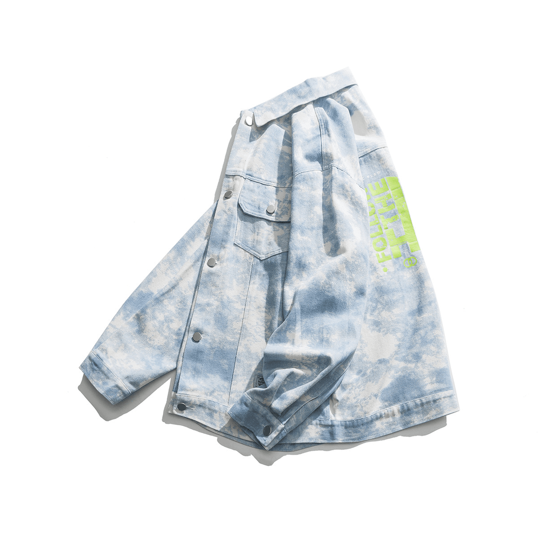 Japanese Spring Style Trendy Tie-Dye Denim - MRSLM