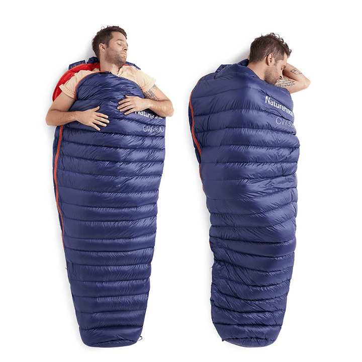 Naturehike NH18S300-D Adult Single Goose down Sleeping Bag 630G Waterproof Mummy Sleeping Sack - MRSLM