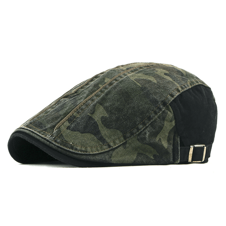 Camouflage Beret Hat Men'S Wash Cap - MRSLM