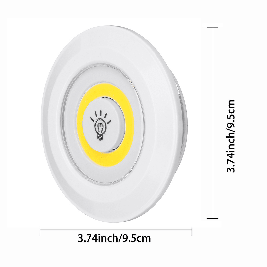 1/3PCS under Cabinet Lights Closet Kitchen Counter COB Puck Light+Remote Control - MRSLM