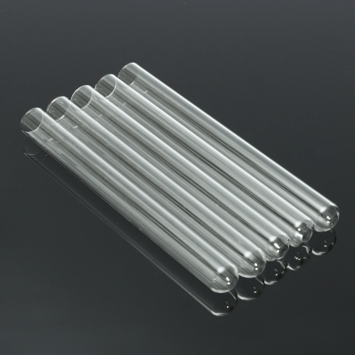 5Pcs Transparent Lab Borosilicate Glass Test Tube in Diffrent Size for Laboratory - MRSLM