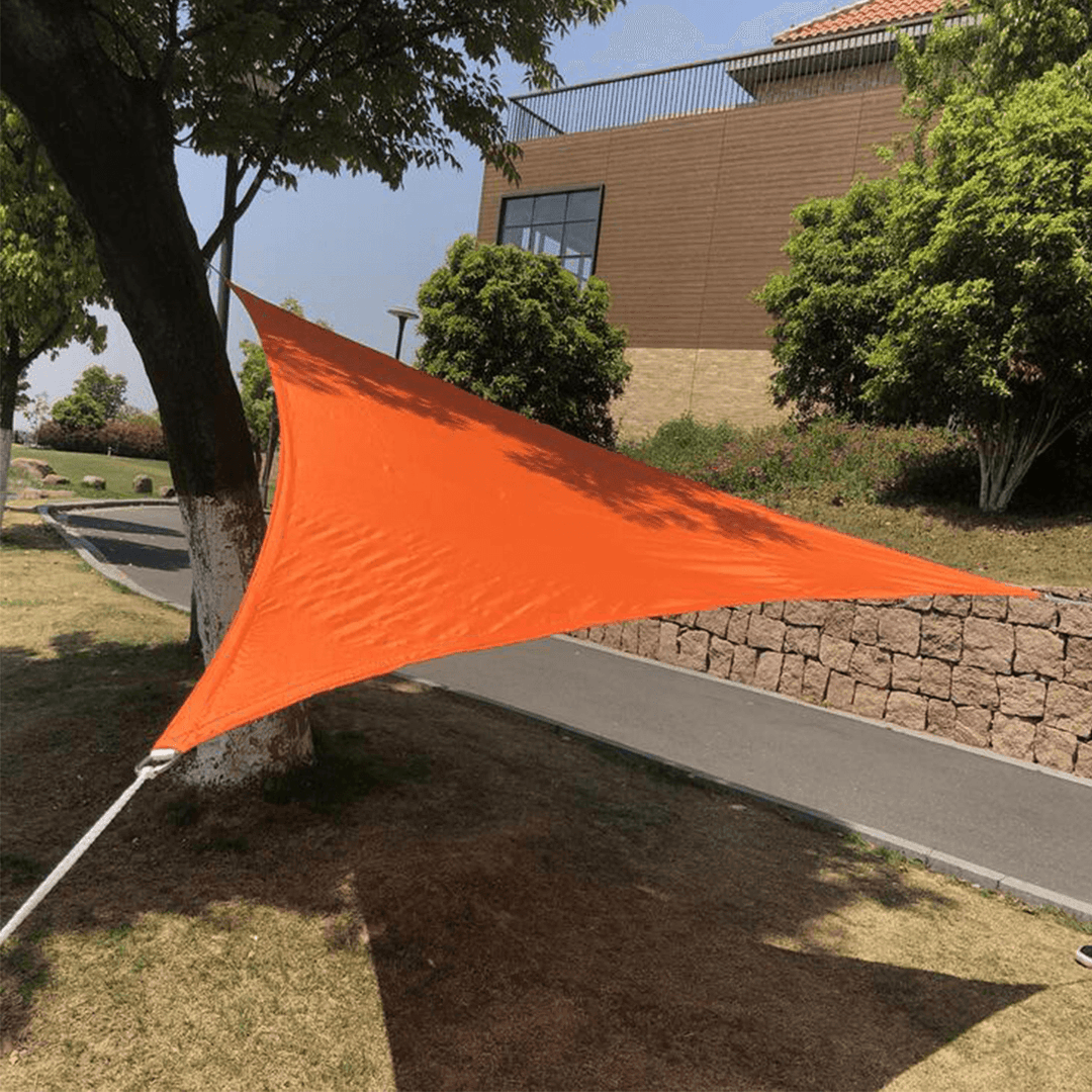 3X3X3M Triangular Shade Cloth Oxford Fabric Waterproof Uv-Ray Proof Sunshade Canopy Outdoor Camping Garden Pool - MRSLM