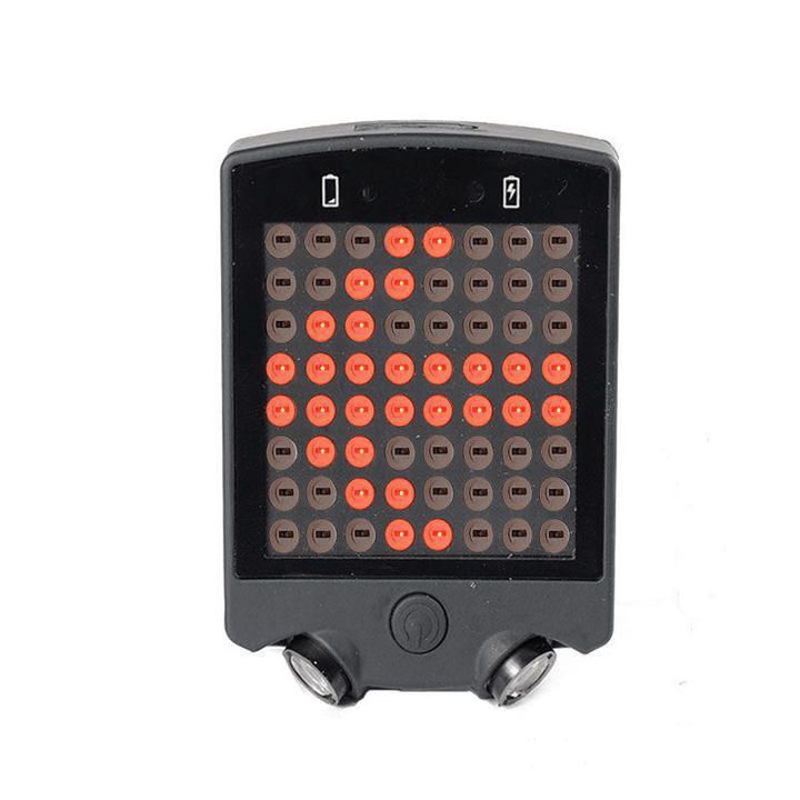 64 LED Wireless Remote Laser Bicycle Rear Tail Light Bike Turn Signals Safety Warning Light - MRSLM