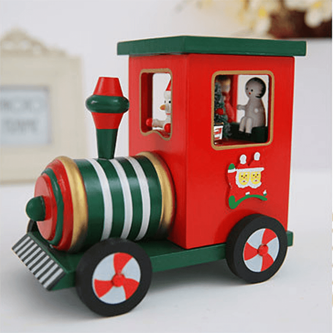 Christmas Music Box Birthday Gift Music Toy Reindeer Train Design - MRSLM